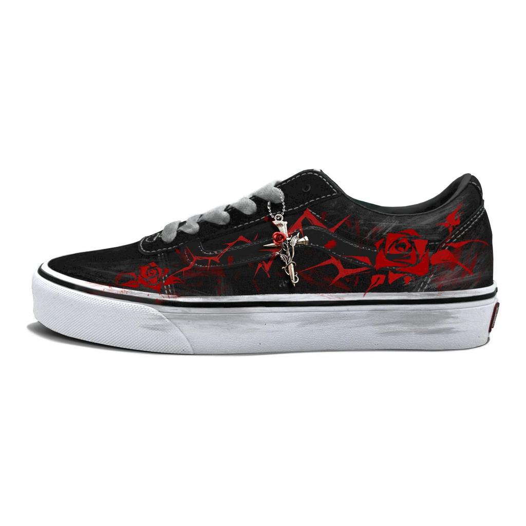 Vans Ward Abrasion Resistant Low Top Skateboard Shoes Women's Red VN0A3IUNIJU(Team613-)