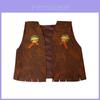 Western Cowboy Style Vest For Adults And Kids Polyester Stage Costume Men Women