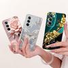 For Oppo Reno12 Pro Case CPH2629 Luxury Flowers Butterfly Painted Cover Soft Silicone Case For Oppo Reno 12 Pro Reno12 5G Fundas