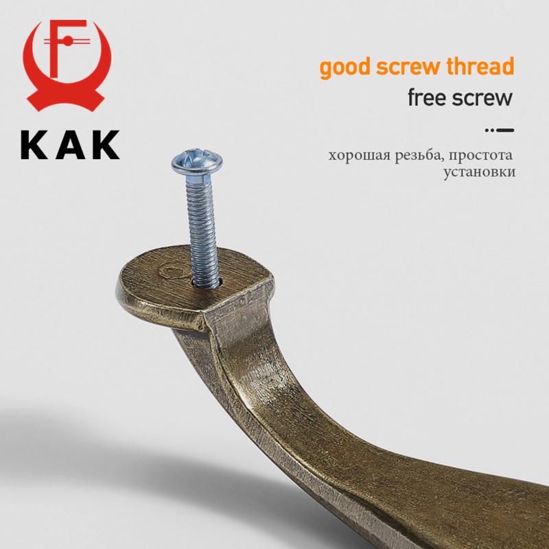 KAK Vintage Bronze Ceramic Cabinet Handles Wardrobes Door Pulls European Style Kitchen Handle Drawer Knobs Furniture Handle