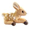 25CM Reindeer Plush Toy Soft Stuffed Animal Laying Down Pose Giraffe Plushies Birthday Xmas Gift for Kids