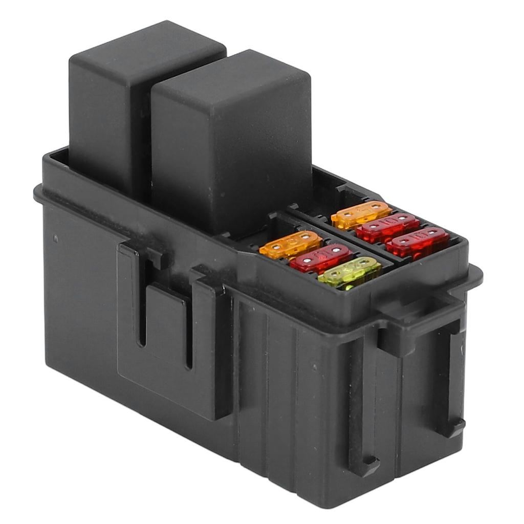 Fuse Relay Box with 2PCS 12VDC 30A 5 Pin Relays and 6PCS 5A 10A 20A Fuses for Car Boat