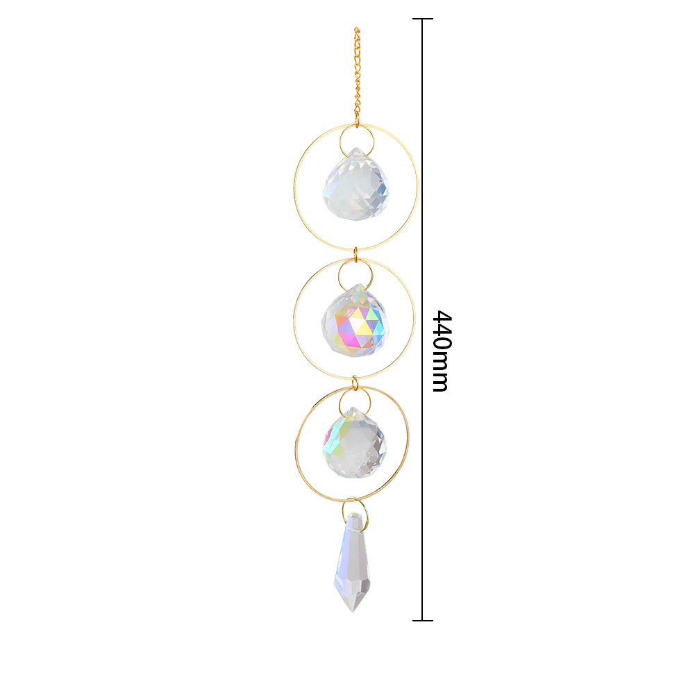 Acchiappasole Cristallo Diamante Luna Sole Farfalla Loto Arcobaleno Decorazione Natalizia Decorazione Casa Giardino Campanello Eolico