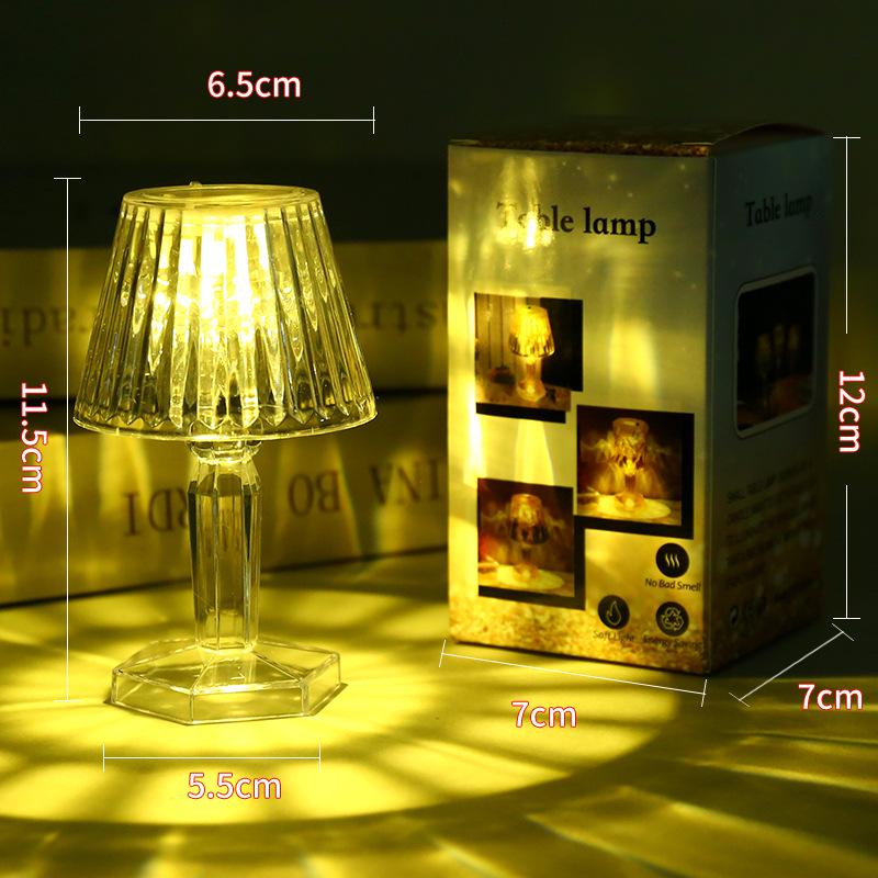 Mini LED Street Lamp Night Light - Small Table Lamp for Atmosphere and Decorative Micro Landscapes