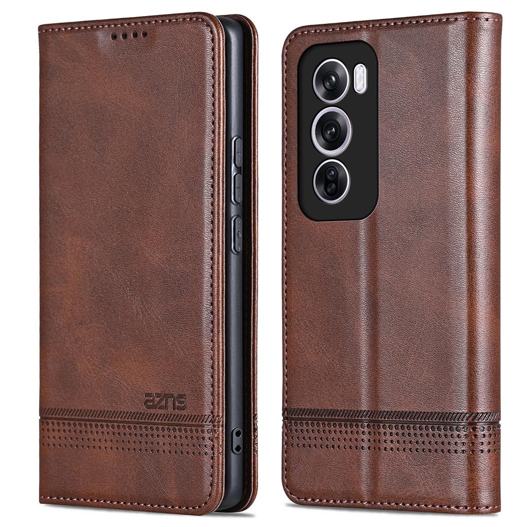 For Oppo Reno12 Pro 5G (Global) Case Cowhide Texture PU Leather Phone Shell
