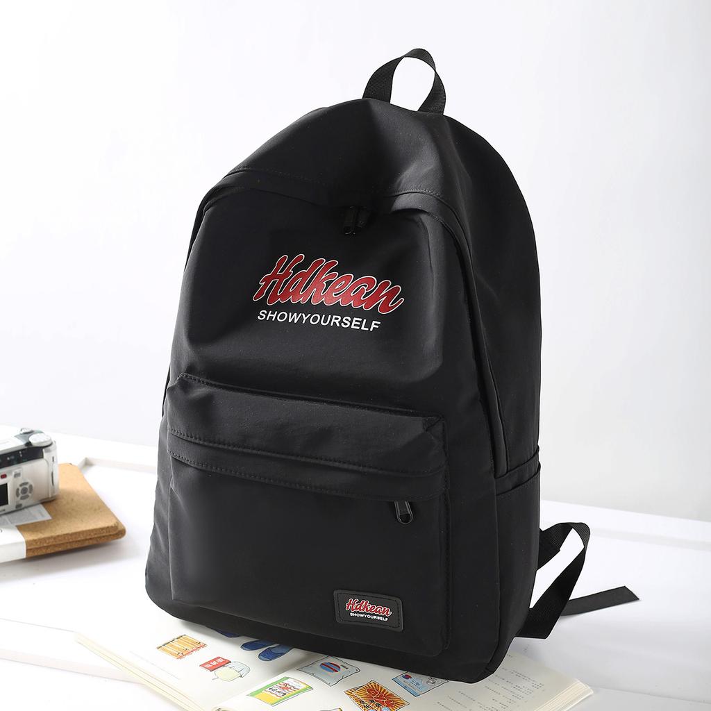 Schoolbag1011 New Backpack Letter Print Middle School School Backpack Japanese Trendy High School and College Student Travel Backpack