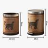 Vintage Waste Bins Metal Trash Can Luxury Living Room Wastebasket Large Capacity Separate Trashs Things for Home and Kitchen