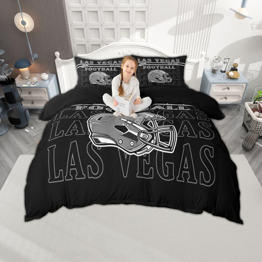 

Comforter Homewish American Football Theme Rugby Helmet Bedding Set Sports Bed Set Comforter (quilt)-EU Single(135*200cm)3pcs