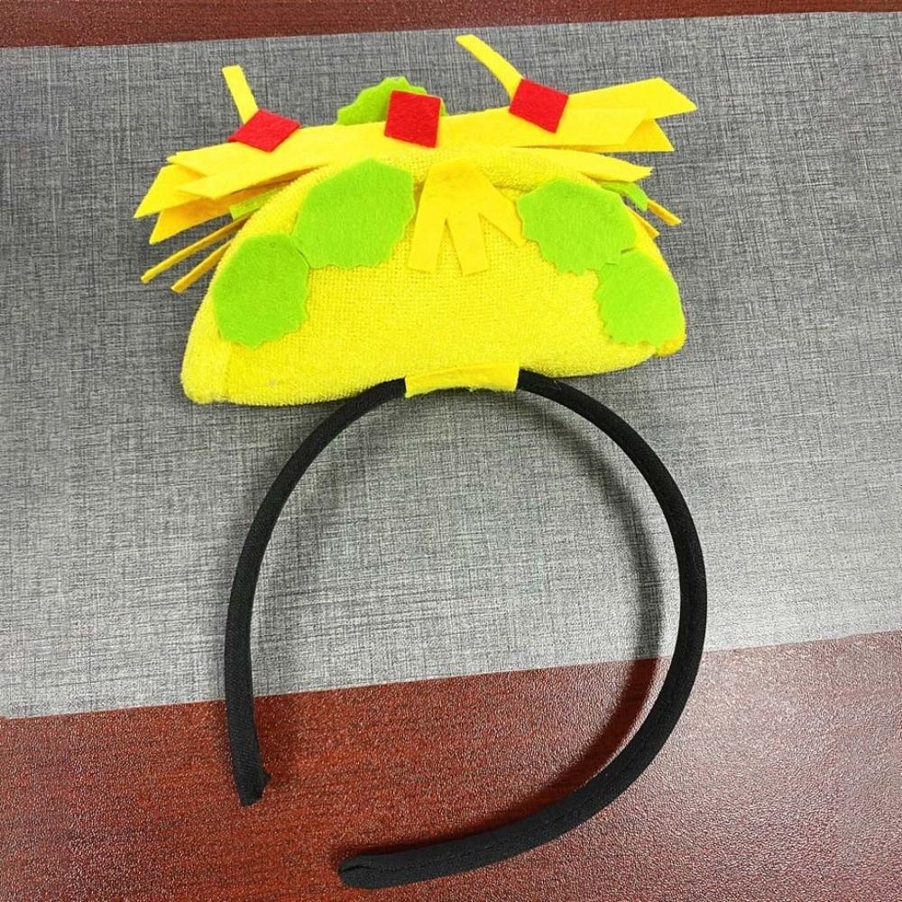 Halloween Taco Hair Hoop Funny Creative Pizza Hat Friends French Fries Hat  Women