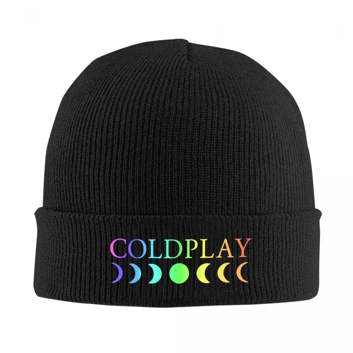 Rock Band C-Coldplay Moon Music Knitted Hats Quality Fashion Anime Unisex Headwear Knitted Caps One Size