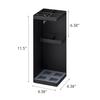 Yamazaki Smart Umbrella Stand, Black, Approx. W11 x D11 x H30cm, Square, Can Also Store Folding Umbrellas, 6719