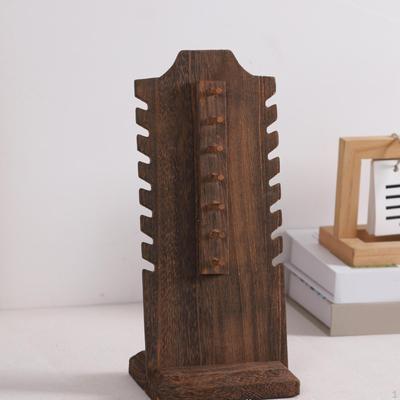 Halsketten-Displayhalter Aufhänger, Schmuckständer aus Holz, Aufbewahrungsorganisator für Vitrine