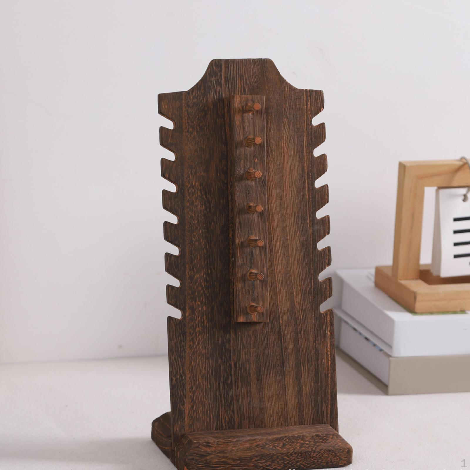 

Держатель-подставка для ожерелий, Деревянная подставка для украшений, Органайзер для хранения для витрины