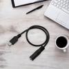 5pin Mini USB Male To 3.5mm Auditory Adapter Cord For Clip On Mic Microphone Adapter Cord  30CM-400CM