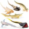 Ocean Creature Model Toy Underwater World, Simulated Crocodile Dinosaur King Animal Set Ornament Collection Doll