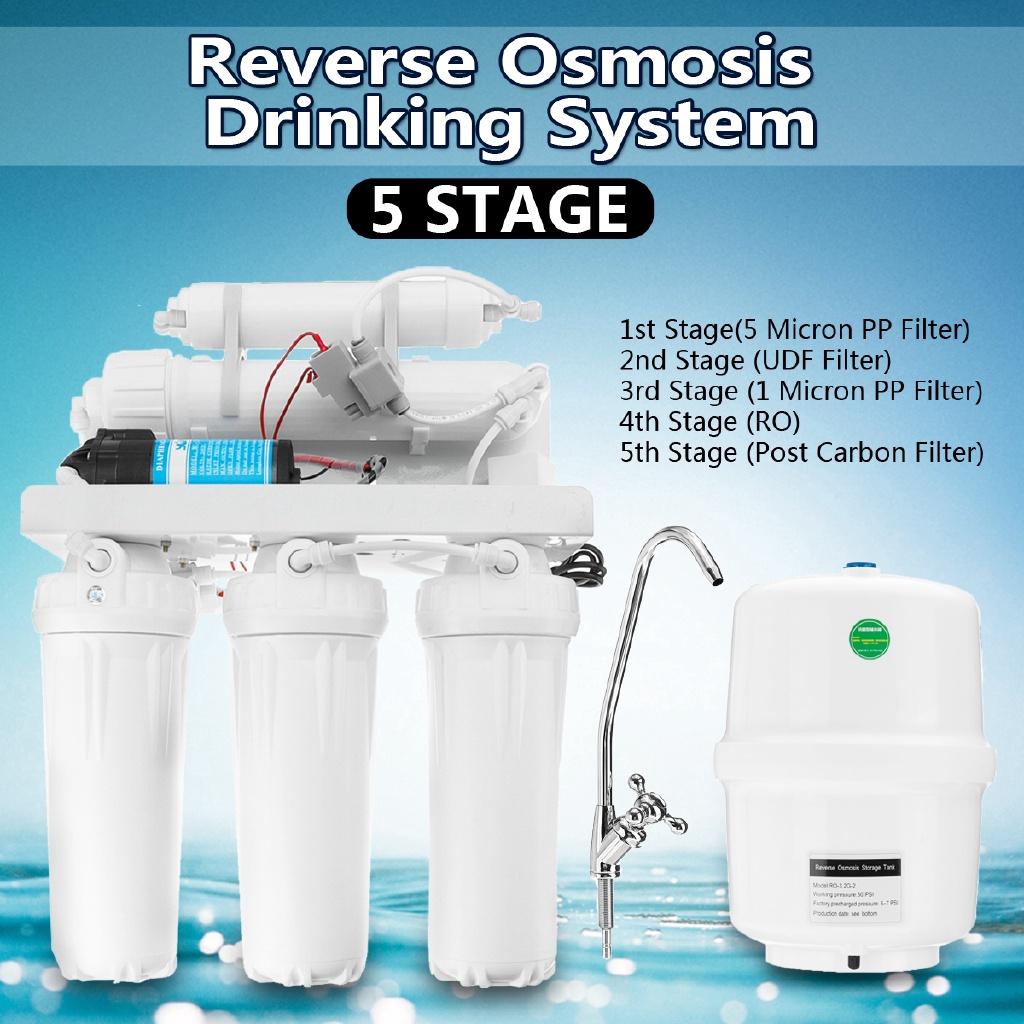 5 Micron PP Filter 5 Stage RO Reverse Osmosis System Drinking Water Filter Purifier Filters Membrane System Filtration New