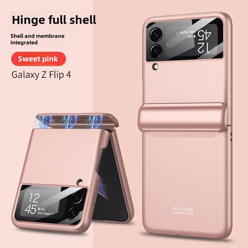 

Магнитный чехол и защитная пленка для экрана Samsung Z Flip6 Anti-Fall — подходит для Z Flip5/4/3 Z flip5