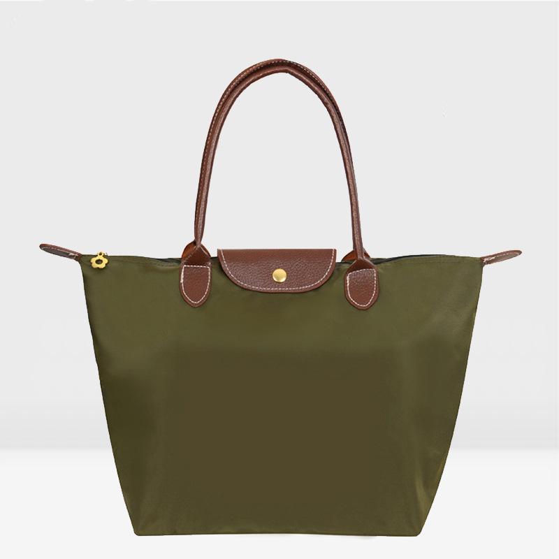 Women's Nylon Folding Shoulder Bag: Waterproof, Versatile for Gym, Sports, Shopping, and Storage
