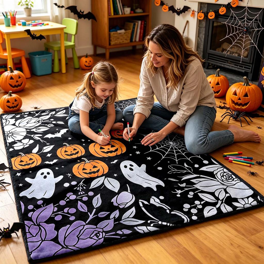 DIY Halloween Maldecke Ausmalen für Kinder Partyaktivität