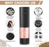 Electric Salt And Pepper Grinder Automatic Salt Pepper Grinder Adjustable Coarseness Spice Mill With LED Light Kitchen Tool Gift