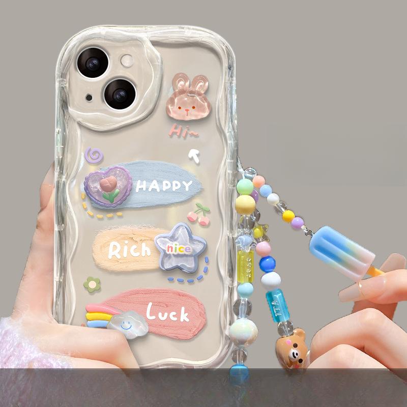 Suitable for Huawei Mate30pro Mobile Phone Case P60 Transparent Three-color Pigment Three-dimensional Doll Nova9 Honor 90/80