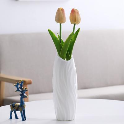 20cm Plastik Vazo Basit Küçük Çiçek Saksısı Saklama Vazosu Çiçekler Oturma Odası Modern Ev Dekorasyonu Süsler