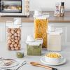 Food Seal Storage Container Laundry Powder Detergent Dispenser Cat Dry Food Storage Container Multipurpose Plastic Cereal Jar