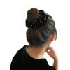 1 Pcs Fashion Simple Flocking Black Pearl Headbands Women Girls Party Hair Accessories
