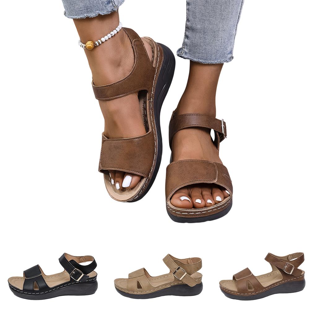 Sandalen Damen Sommer Orthopädische Schuhe Dicke Sohle Römische Sandalen Bequem Weiter Fuß Strandsandalen Weiche Innensohle Sandalen Lässige Sommerschuhe