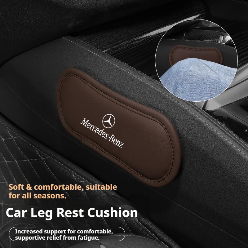 AJBR2 Leather car knee pads car center console leg pads for Mercedes Benz AMG C E S GLE CLC class W204 W203 W205 W124 W221 W213 W212