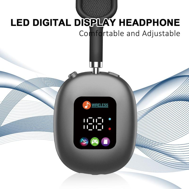 JYL TS Wireless Headset RGB Display Card Reader Hi-Fi Long Battery
