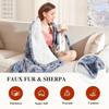 Plush Electric Blanket Winter Warm Blankets 10-Hour Auto Shut Off 6 Heating Levels Fast Warming for Cozy Comfort Two People Bedding Sofa Thin Quilt