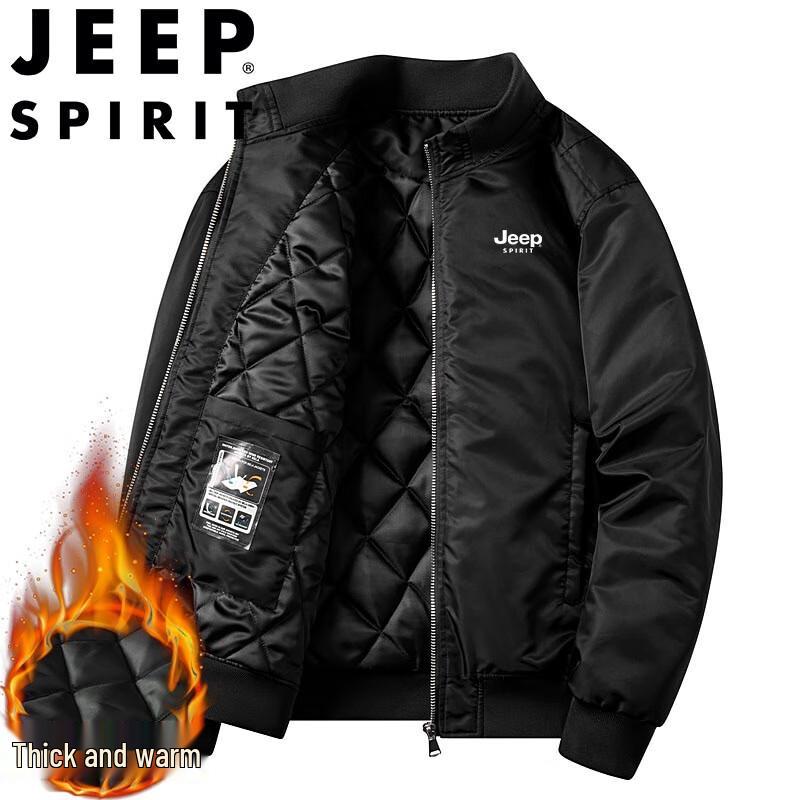 

JEEP SPIRIT Men s Autumn/Winter Baseball Collar Jacket XL