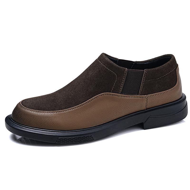 Hot-selling Loafers Handmade PU Leather Mens Casual Shoes Outdoor Slip on Flats Business Moccasins Non-Slip Male Walking Shoes