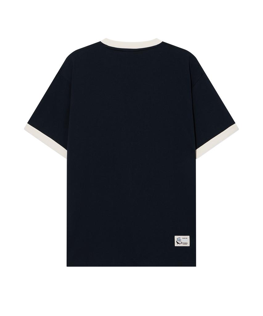 COVERNAT [Covernat X Hidana] Lucky Cereal Ringer T-Shirt Navy
