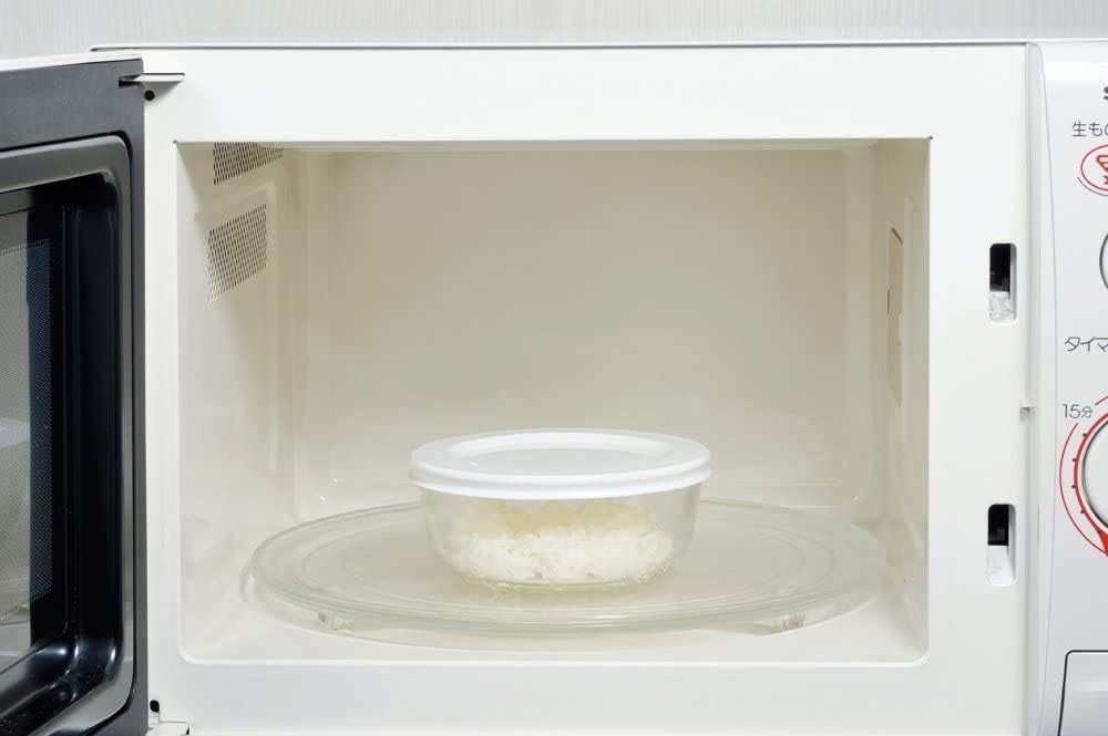 Iwaki Heat-Resistant Glass Storage Containers, Large, 1.3L, Set of 4, Pack Bowl, KBC4160-W1