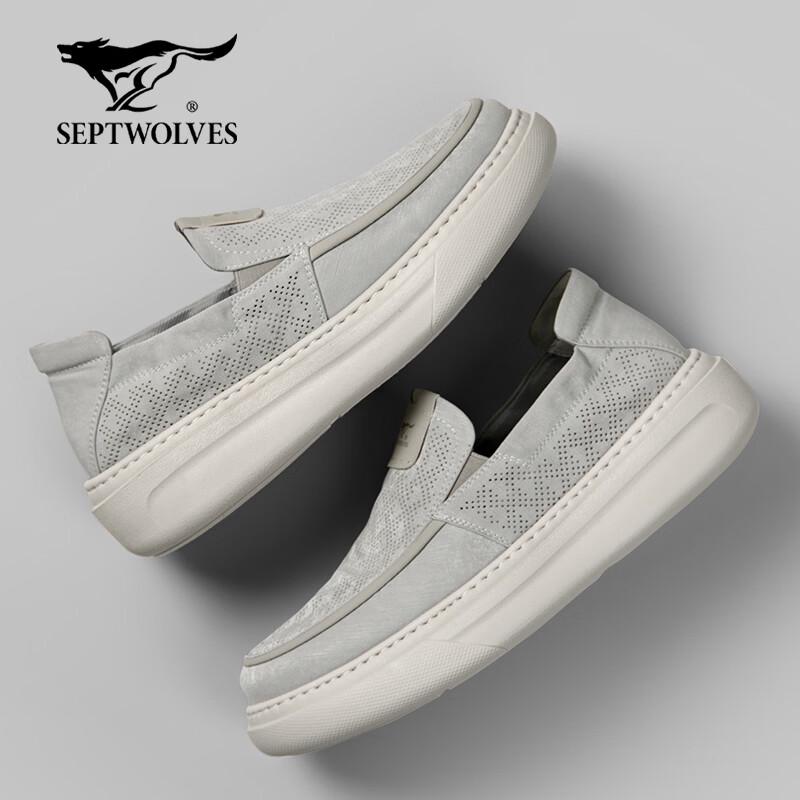 

Seven Wolves Men s Breathable Slip-On Canvas Shoes 43