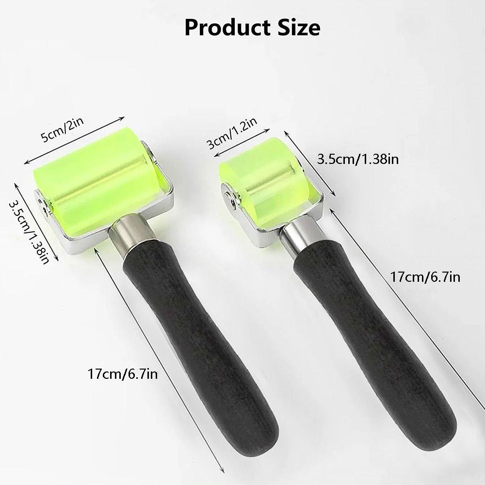 Rubber Car Sound Deadening Roller Wooden Handle Hand Wheel Roller Tool Set Automotive