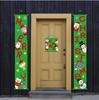Christmas Banner Decorations for Home Couplet Hanging Cloth Christmas Wall Hang Decoration