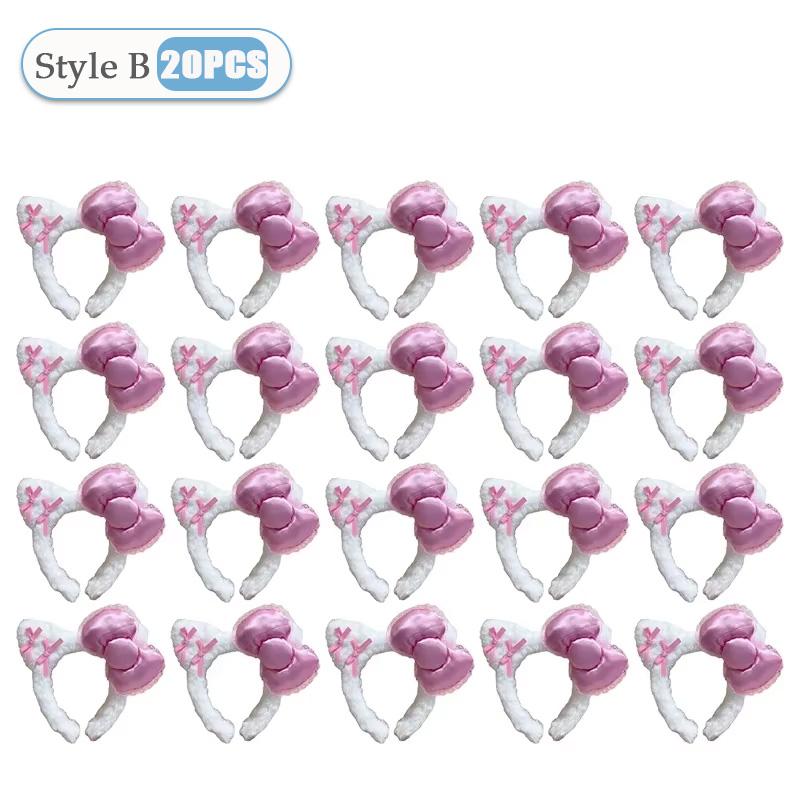 1-20PCS Y2k Leopard Print Kitty Ear Plush Headband Kawaii Girl Hair Ornament Headwear Lolita Fashion Hair Accessory Party Gift