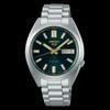 Seiko SRPL57K1 5 Sports SNXS Stainless Steel Automatic Watch for Men, 37.4mm Case, Green/Silver
