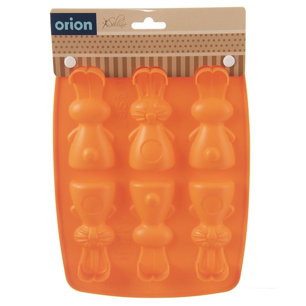 Silicone orange bunny cookie and praline mold SILLINIE