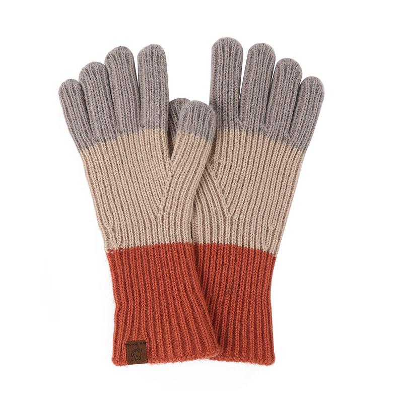 REACH STAR Winter Color Block Touchscreen Finger Gloves