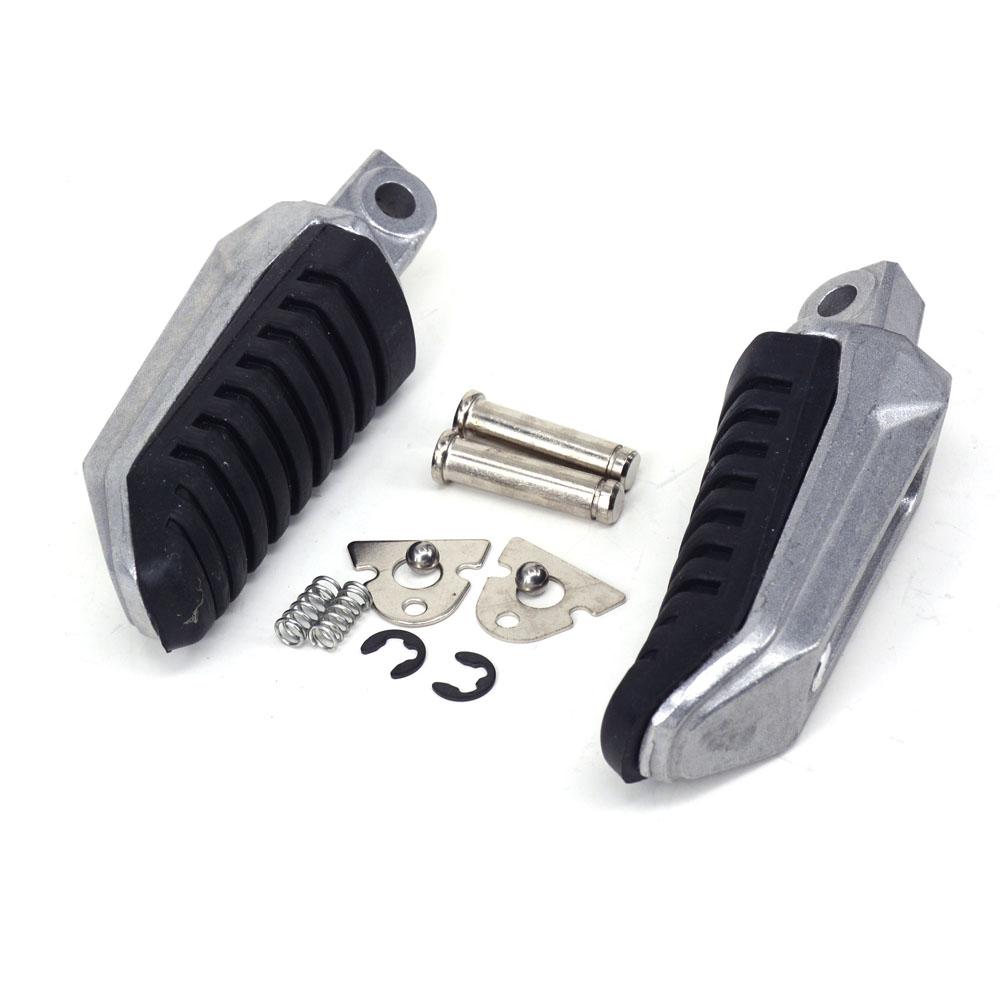 Foot Pegs Pedal For Suzuki GSX1300R 99-12 GSX650 08-12 GSX1400 02-08 V-Strom 650 1000 DL650 DL1000 ALL Years Motorcycle Parts серебряный