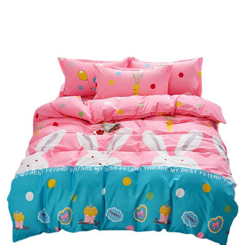 Aloe Cotton Blend Bedding Set Striped Sheet Style Modern Simple 1.2m/1.5m/1.8m/2.0m/2.2m Beds Home Bedroom Decor