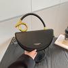 European American Retro Shoulder Bag Fashi Design Crossbody Bag Elegant Light Luxury Handbag Solid Color Versatile Casual Bags