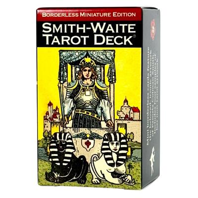 Tarot Borderless Miniature Edition Tarot Waite Miniature Tarot Includes Japanese Instruction Authentic Product I.I.J. Smith-Waite Deck, Edition,