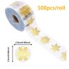 500pcs/roll 1inch Round Transparent Merry Christmas Stickers Self adhesive Holiday Stickers Christmas Decor Wedding Party Cards
