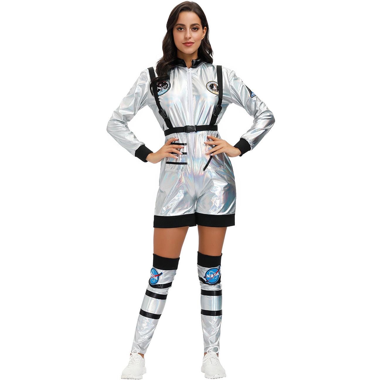 

High-quality, couple astronaut cos suit space suit, men s Halloween costume, female astronaut stage suit S