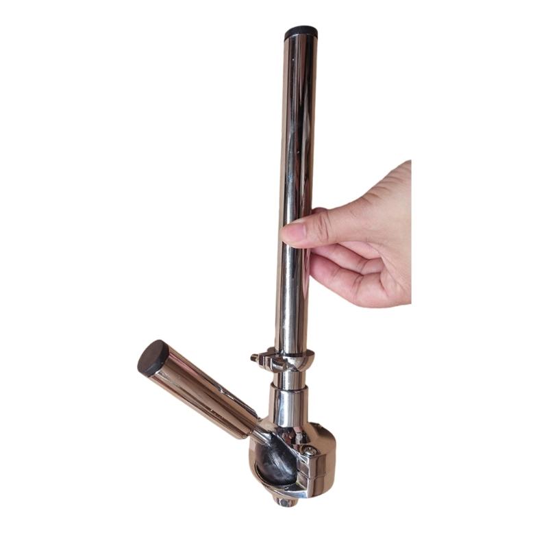  Drum Holder Stand Metal Drum Rack Arm Bracket Hardware L Rod Replacement Drum Mount Bracket Easy To Install